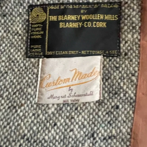 Vintage 60s Wool Tweed Maxi Coat - Picture 4 of 4